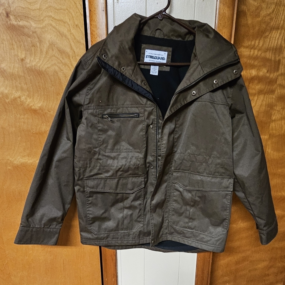 Stylish Steelguard Men's Brown Jacket